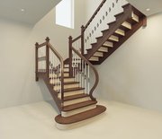 Лестница деревянная любой сложности. Проектирование. Гарантия. Монтаж.
